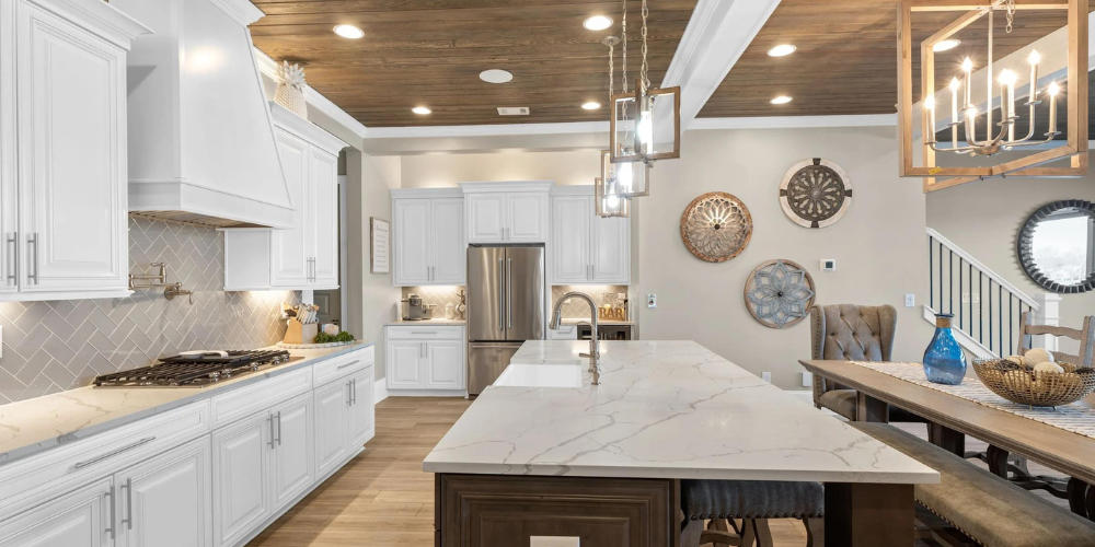 Beautiful White Kitchen with Open Concept | PAXISgroup