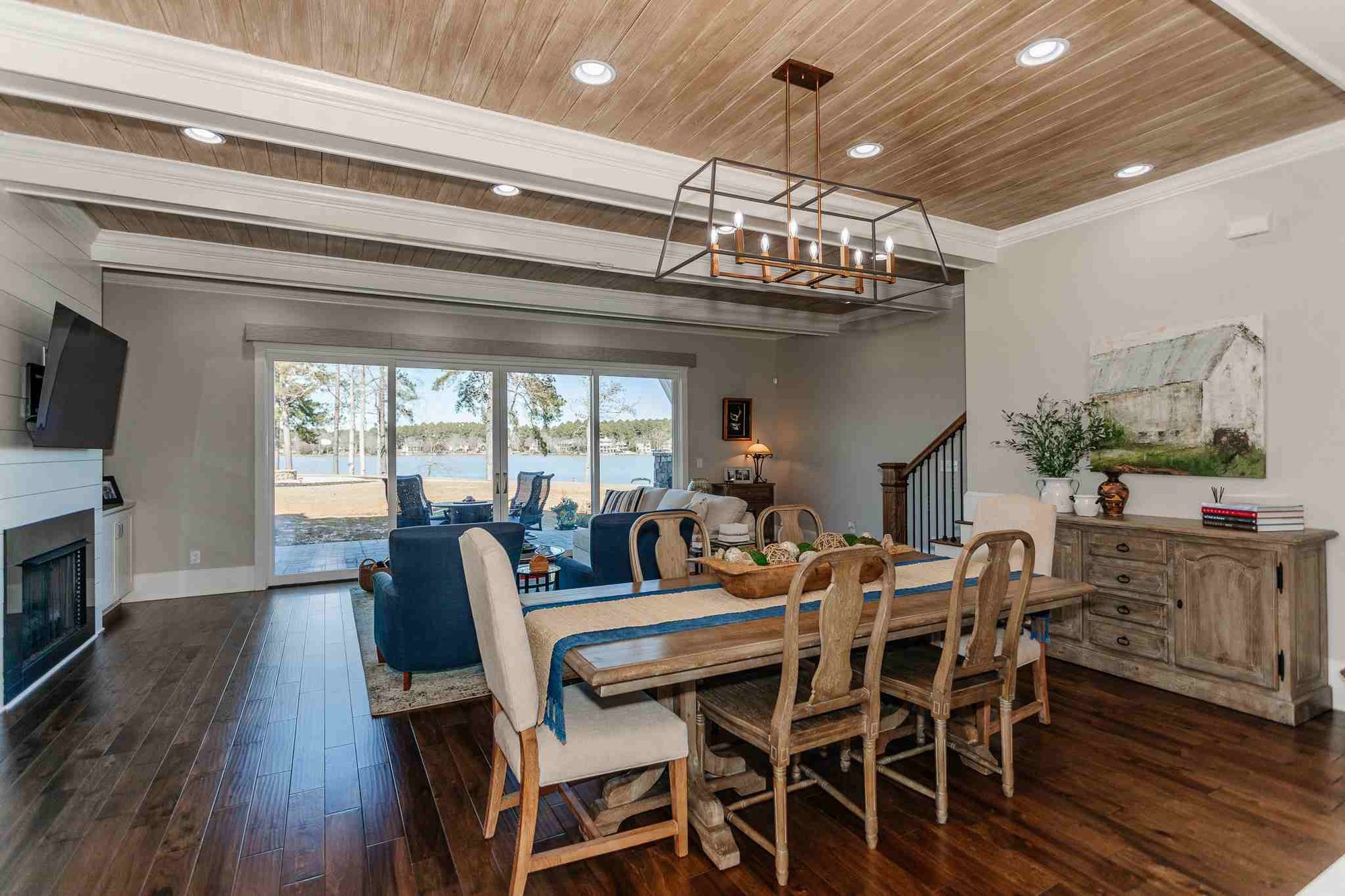 Dining Room and Living Room Lake Cottage_11zon Dining Room and Living Room Lake Cottage_11zon
