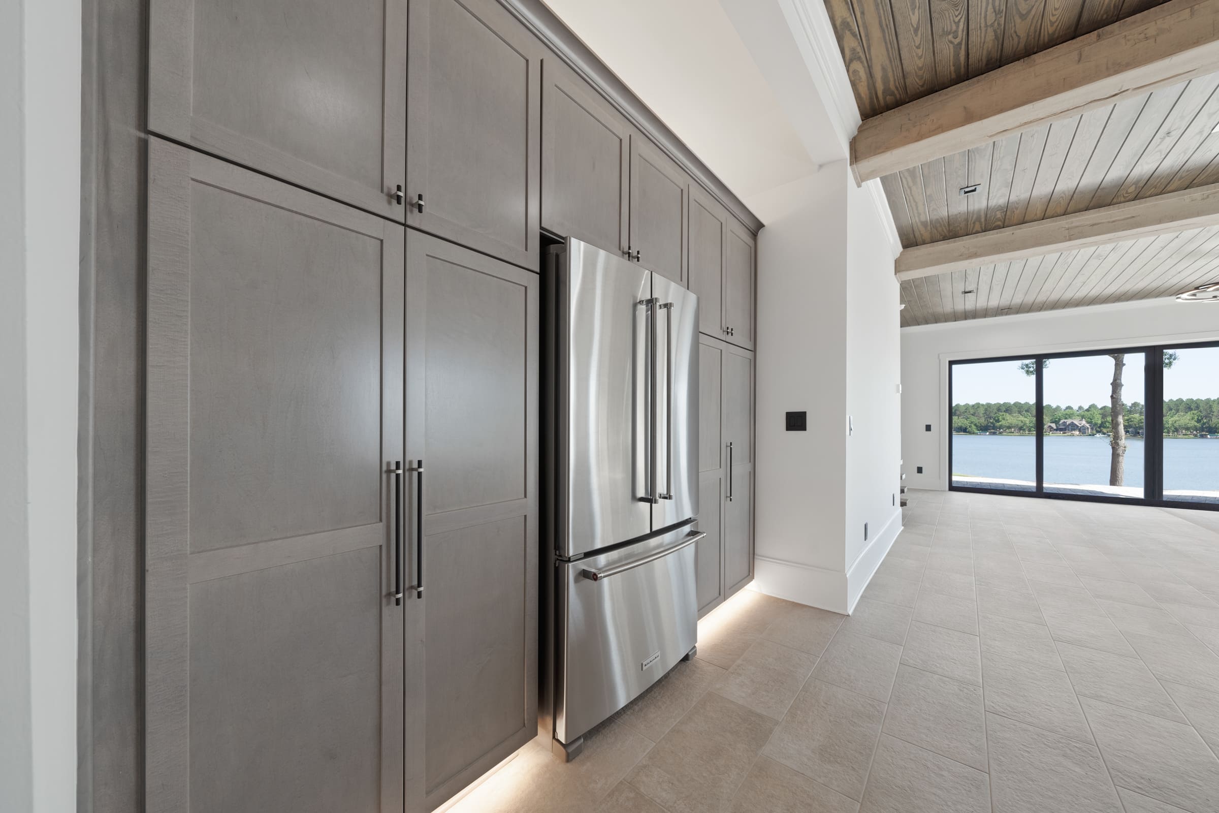 Full Grey Cabinetry and Fridge |PAXISgroup