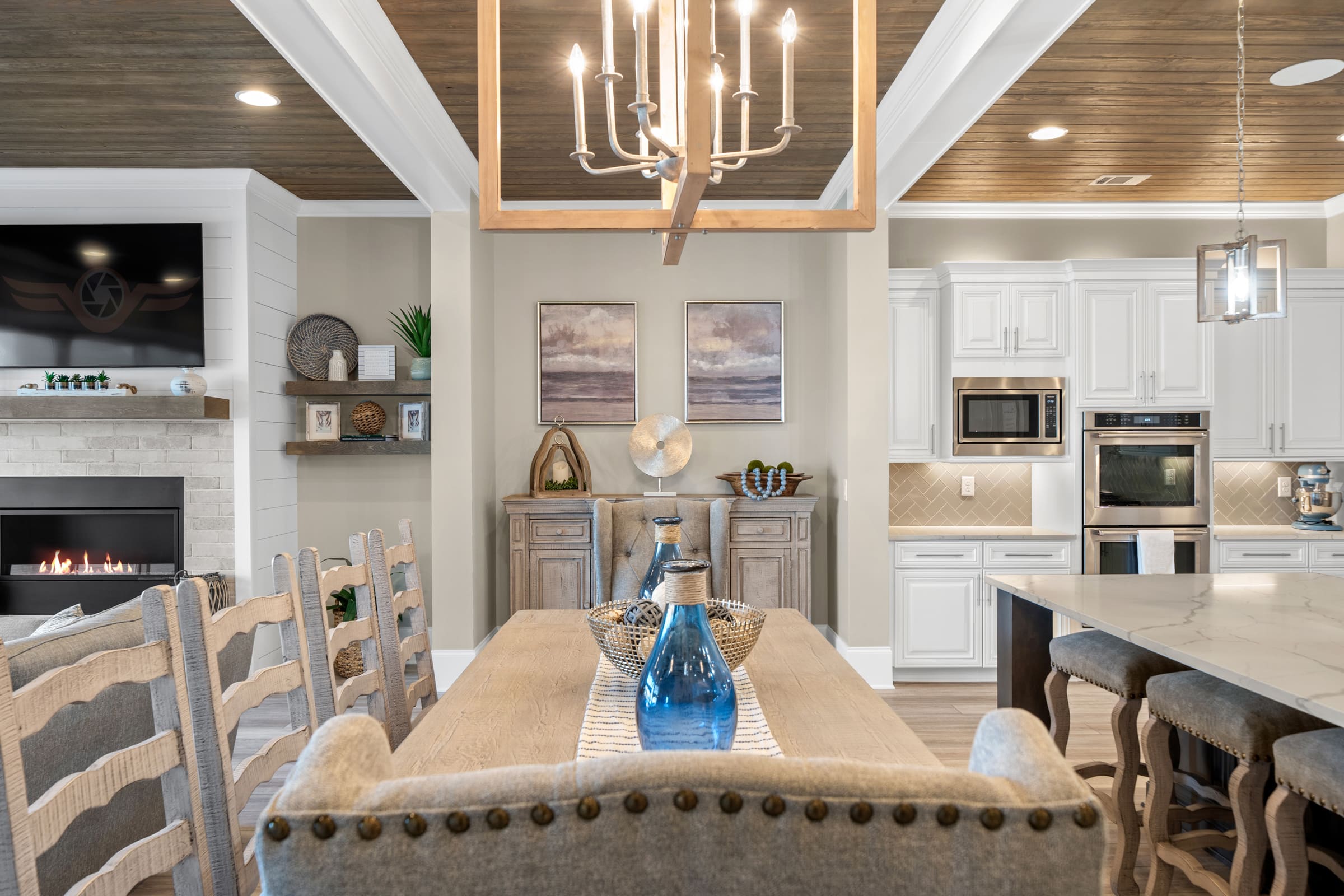 Full Dining Area and Kitchen View